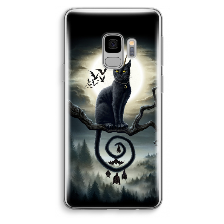 Moonlight Companions: Samsung Galaxy S9 Transparant Hoesje