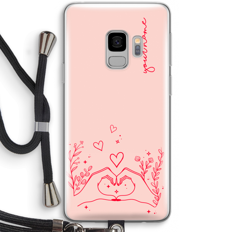 Love is in the air: Samsung Galaxy S9 Transparant Hoesje met koord