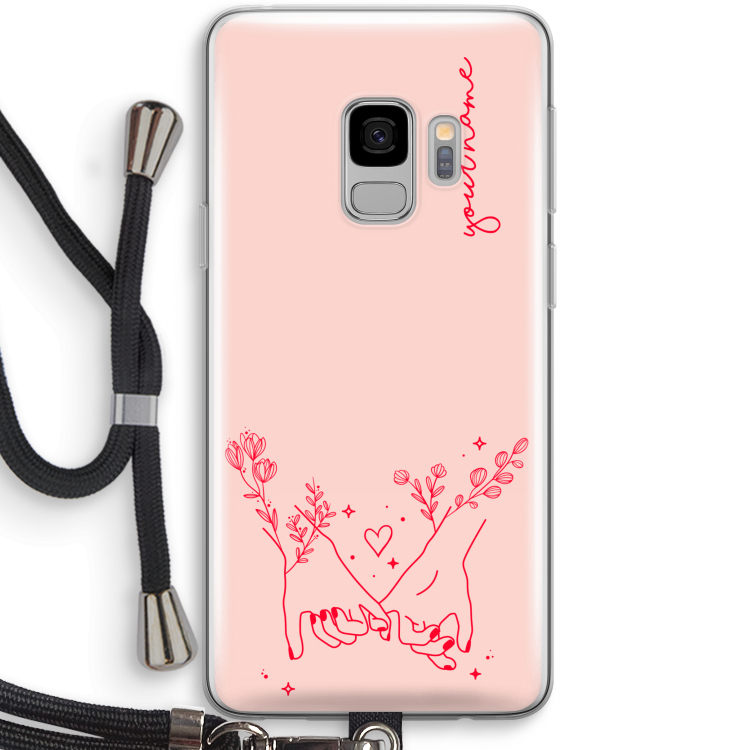 Best Friends: Samsung Galaxy S9 Transparant Hoesje met koord