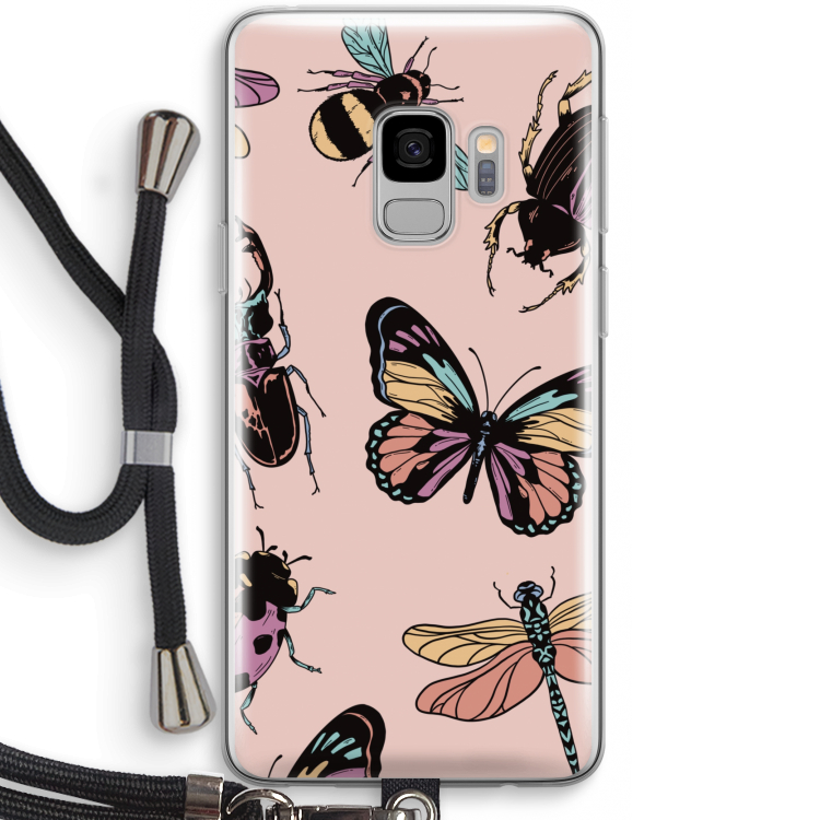 Tiny Bugs: Samsung Galaxy S9 Transparant Hoesje met koord