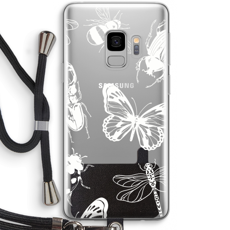 Tiny Bugs: Samsung Galaxy S9 Transparant Hoesje met koord