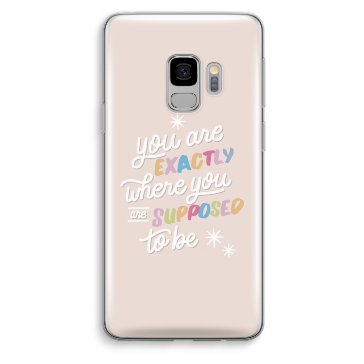 Right Place: Samsung Galaxy S9 Transparant Hoesje