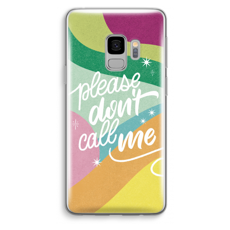 Don't call: Samsung Galaxy S9 Transparant Hoesje