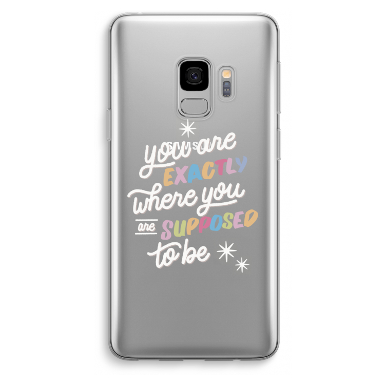 Right Place: Samsung Galaxy S9 Transparant Hoesje
