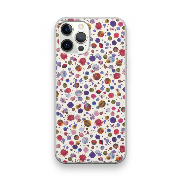 Planets Space: iPhone 12 Pro Transparant Hoesje