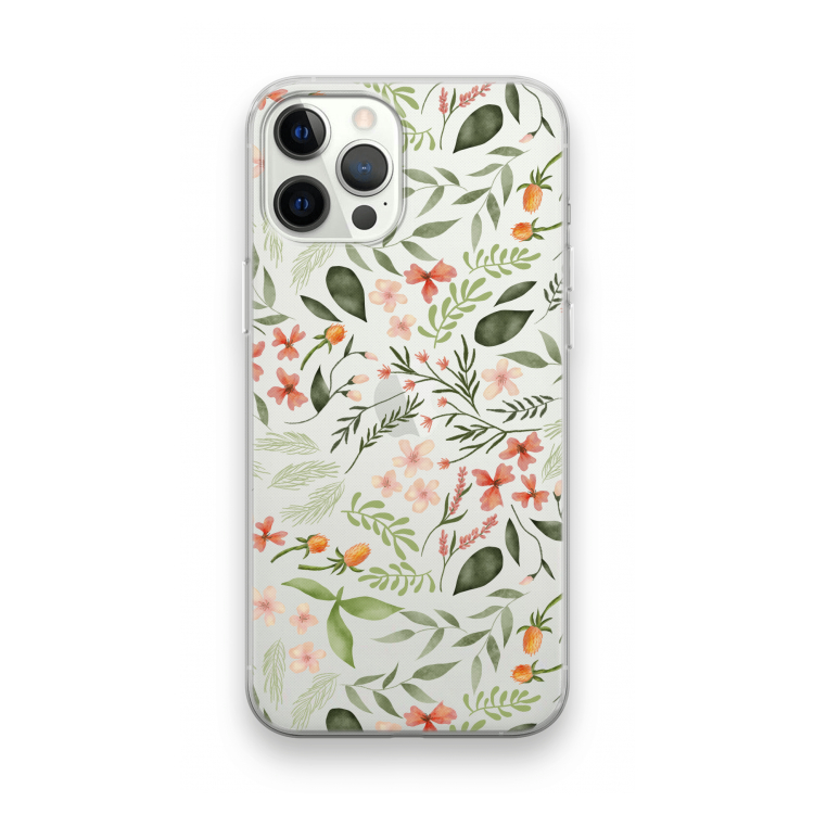 Sweet little flowers: iPhone 12 Pro Transparant Hoesje