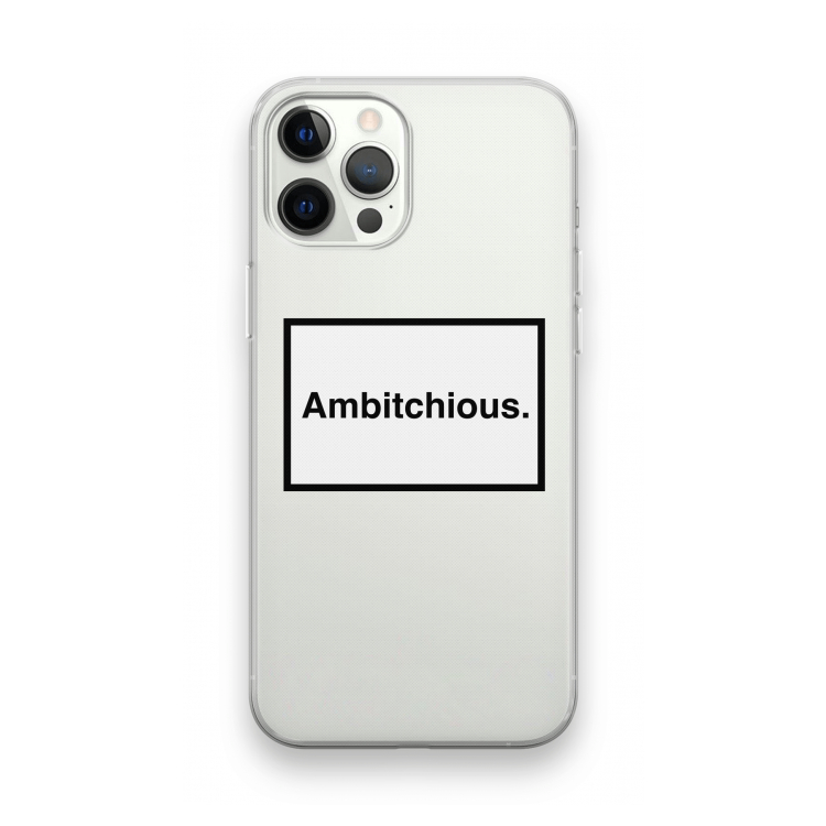 Ambitchious: iPhone 12 Pro Transparant Hoesje