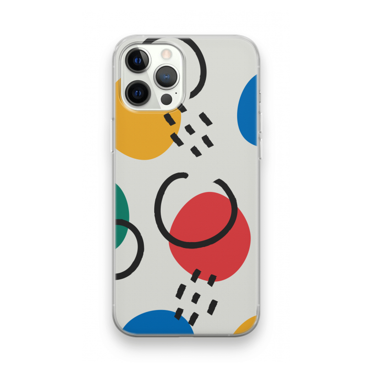 Illustratieve pop 3: iPhone 12 Pro Transparant Hoesje