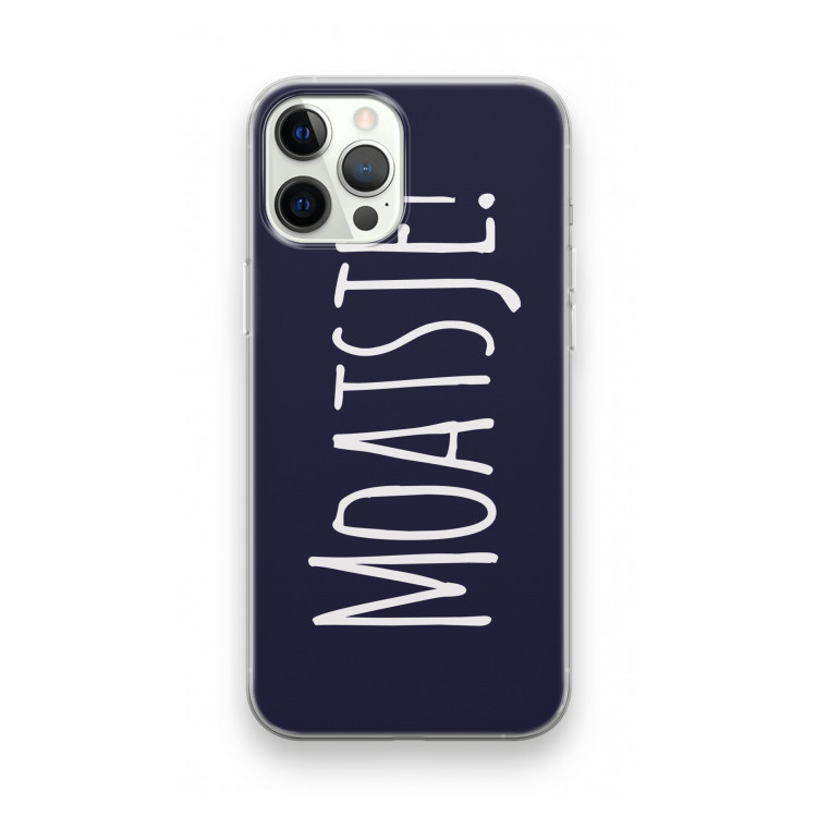 Moatsje!: iPhone 12 Pro Transparant Hoesje