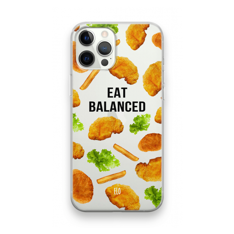Eat Balanced: iPhone 12 Pro Transparant Hoesje