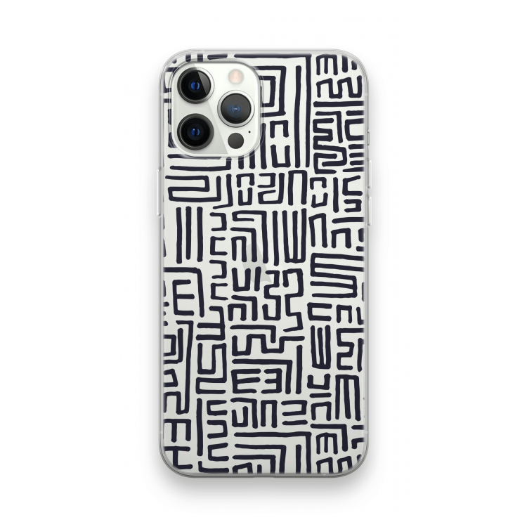 Moroccan Print: iPhone 12 Pro Transparant Hoesje
