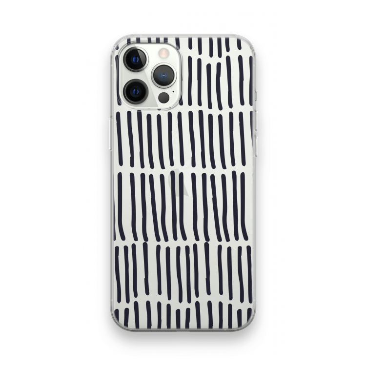 Moroccan stripes: iPhone 12 Pro Transparant Hoesje