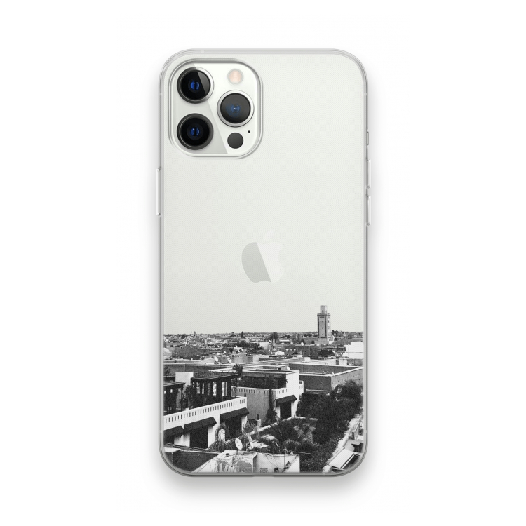 Marrakech Skyline : iPhone 12 Pro Transparant Hoesje