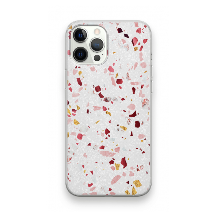 Terrazzo N°9: iPhone 12 Pro Transparant Hoesje