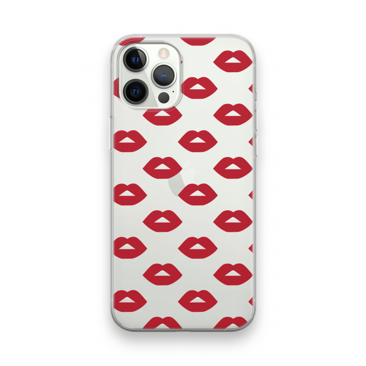 Lips: iPhone 12 Pro Transparant Hoesje