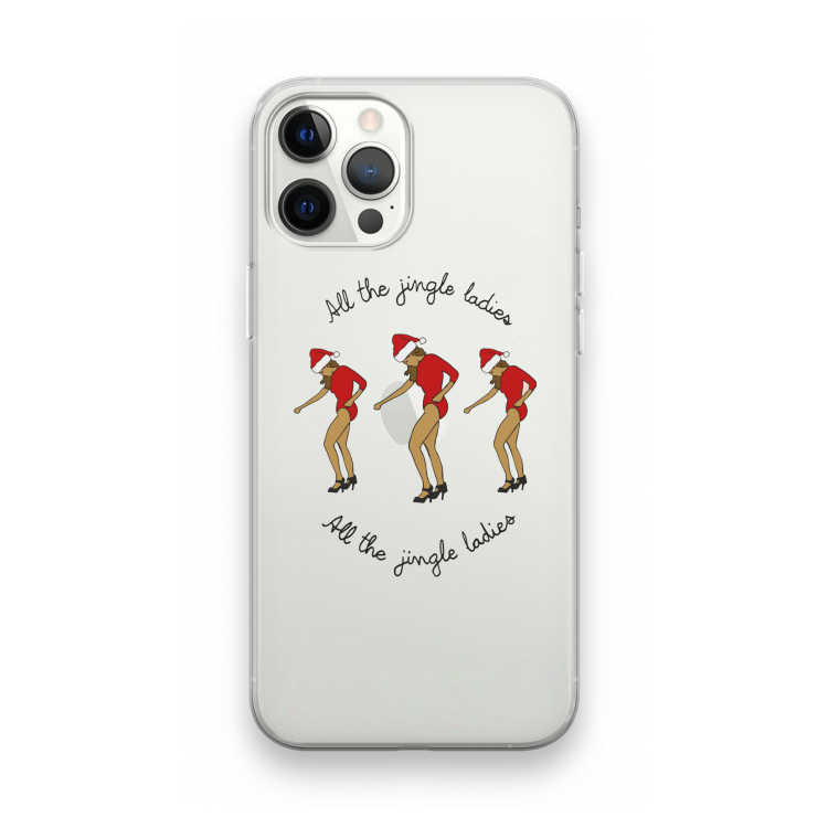 Jingle Ladies: iPhone 12 Pro Transparant Hoesje