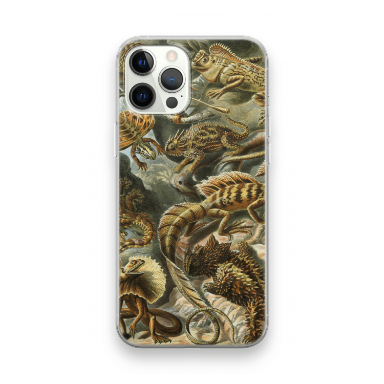 Haeckel Lacertilia: iPhone 12 Pro Transparant Hoesje