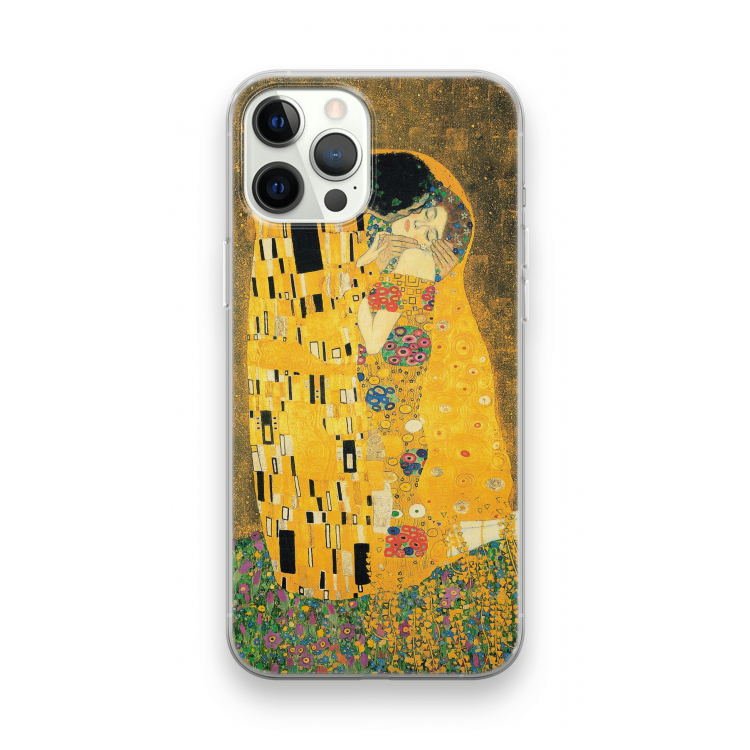 Der Kuss: iPhone 12 Pro Transparant Hoesje