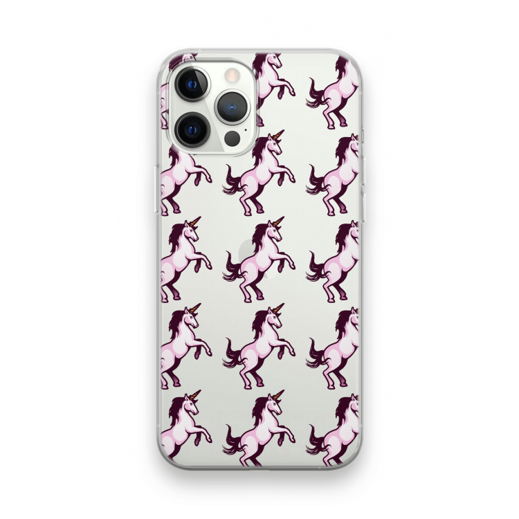 Musketon Unicorn: iPhone 12 Pro Transparant Hoesje