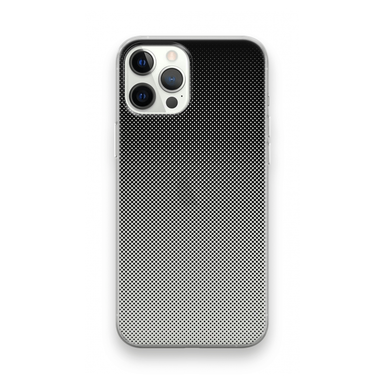 Musketon Halftone: iPhone 12 Pro Transparant Hoesje