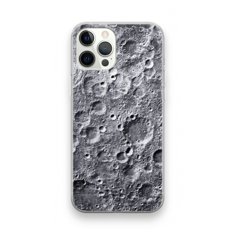 Maanlandschap: iPhone 12 Pro Transparant Hoesje
