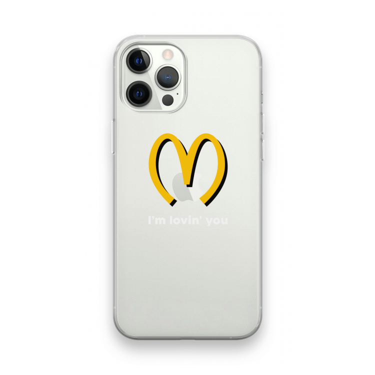 I'm lovin' you: iPhone 12 Pro Transparant Hoesje