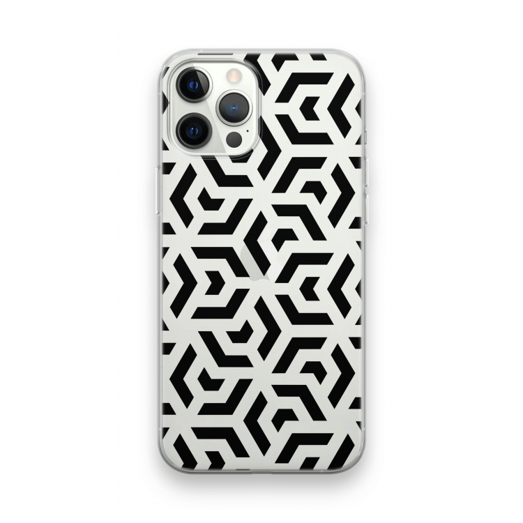 Crazy pattern: iPhone 12 Pro Transparant Hoesje