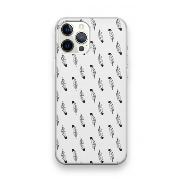 Pluimen: iPhone 12 Pro Transparant Hoesje