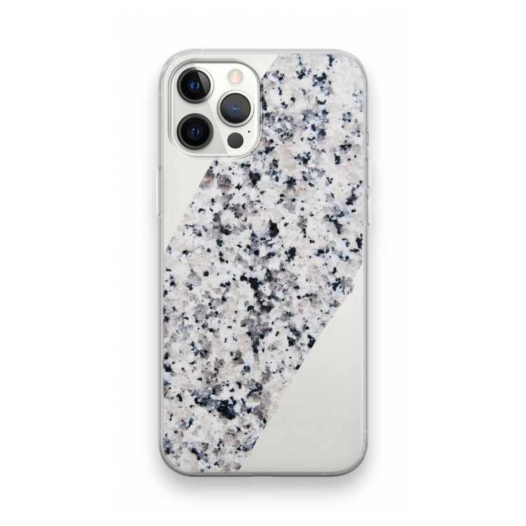 Gespikkelde marmer: iPhone 12 Pro Transparant Hoesje