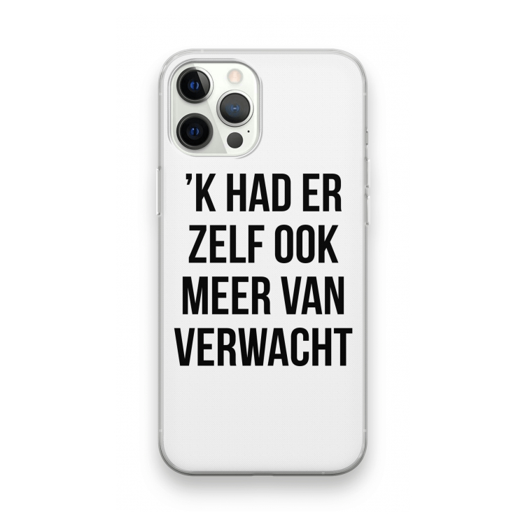 Meer verwacht: iPhone 12 Pro Transparant Hoesje