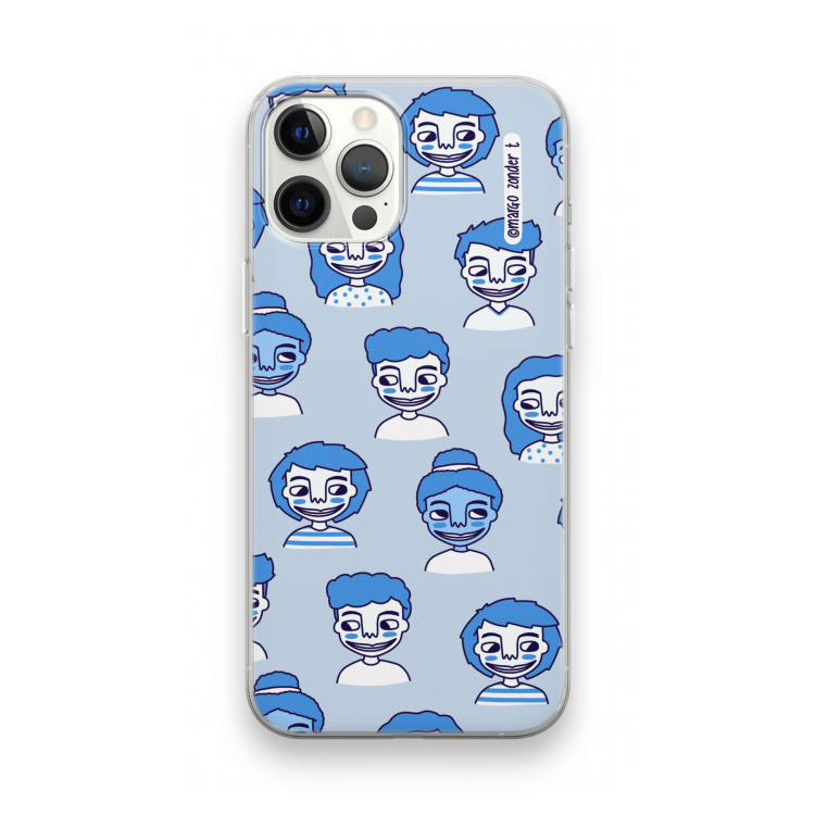 Gezichtjes: iPhone 12 Pro Transparant Hoesje