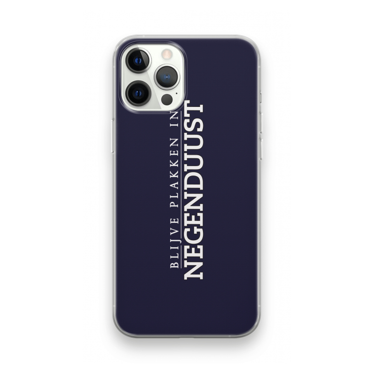 Blijve plakken in Negenduust: iPhone 12 Pro Transparant Hoesje