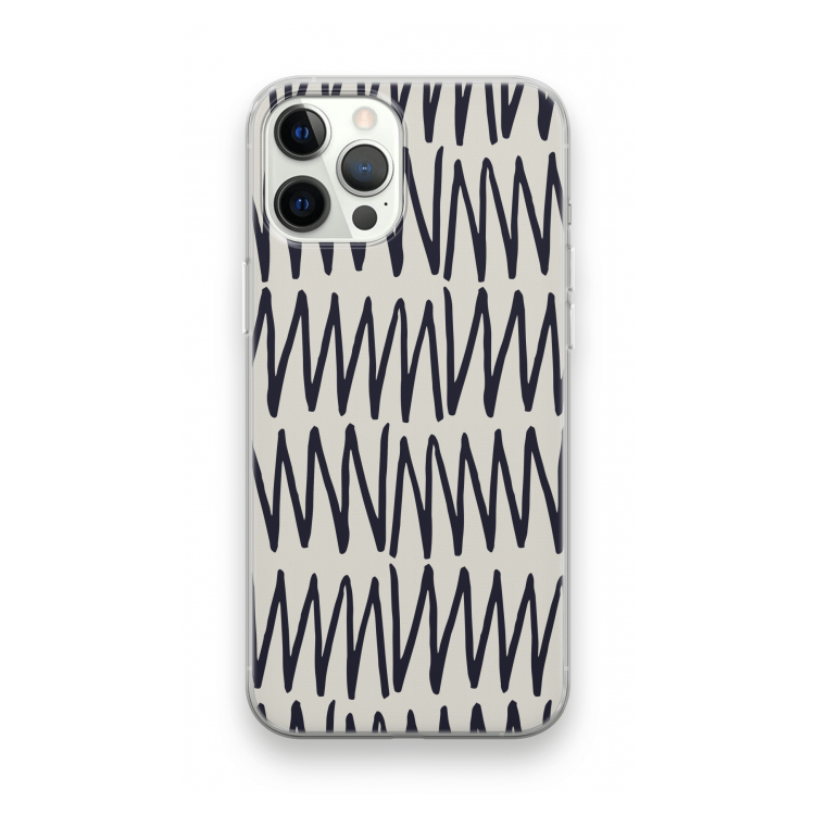Marrakech Zigzag: iPhone 12 Pro Transparant Hoesje