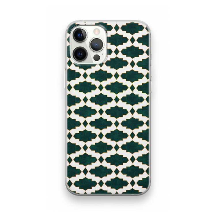 Moroccan tiles: iPhone 12 Pro Transparant Hoesje