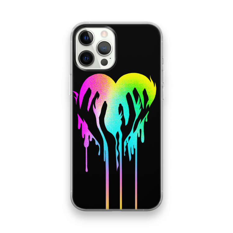 Hold My Heart: iPhone 12 Pro Transparant Hoesje