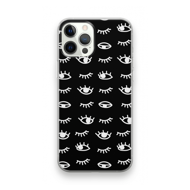Eye pattern #3: iPhone 12 Pro Transparant Hoesje