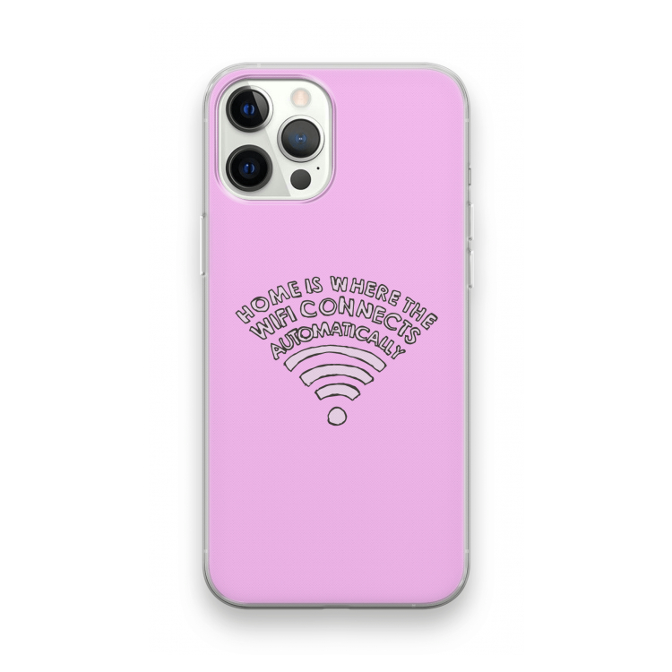 Home Is Where The Wifi Is: iPhone 12 Pro Transparant Hoesje
