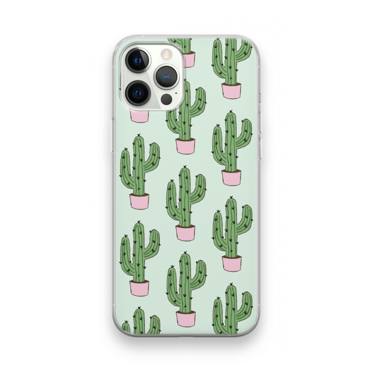 Cactus Lover: iPhone 12 Pro Transparant Hoesje