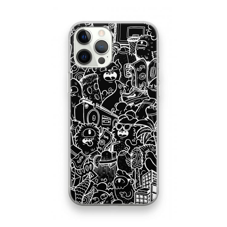 Vexx Black City : iPhone 12 Pro Transparant Hoesje