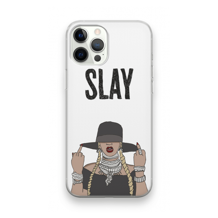 Slay All Day: iPhone 12 Pro Transparant Hoesje