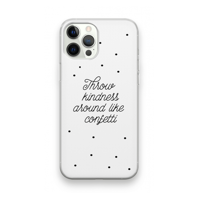 Confetti: iPhone 12 Pro Transparant Hoesje