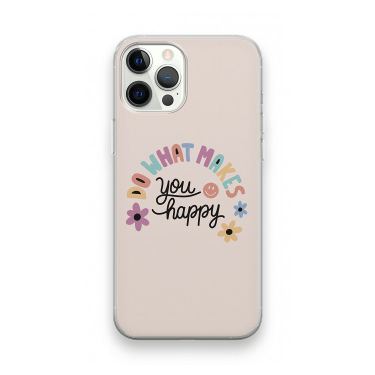 Happy days: iPhone 12 Pro Transparant Hoesje