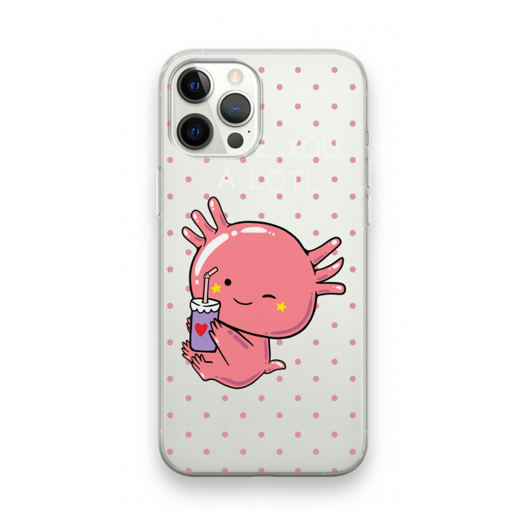 Love You A Lotl: iPhone 12 Pro Transparant Hoesje