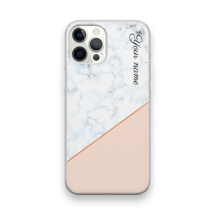 Marmer in stijl: iPhone 12 Pro Transparant Hoesje