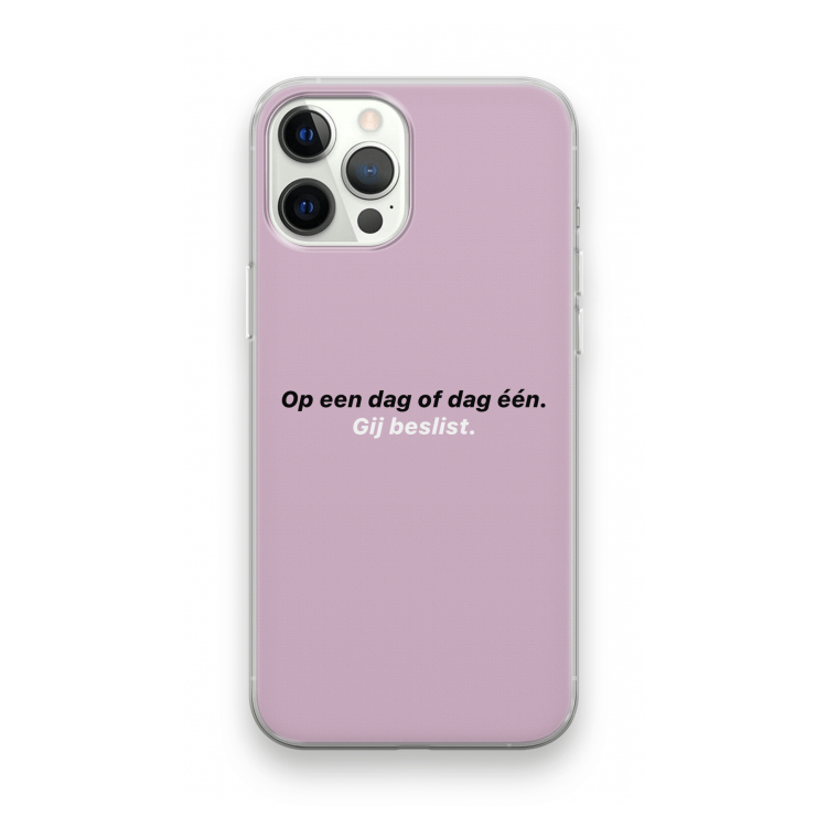 gij beslist: iPhone 12 Pro Transparant Hoesje