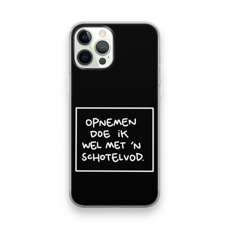Schotelvod: iPhone 12 Pro Transparant Hoesje
