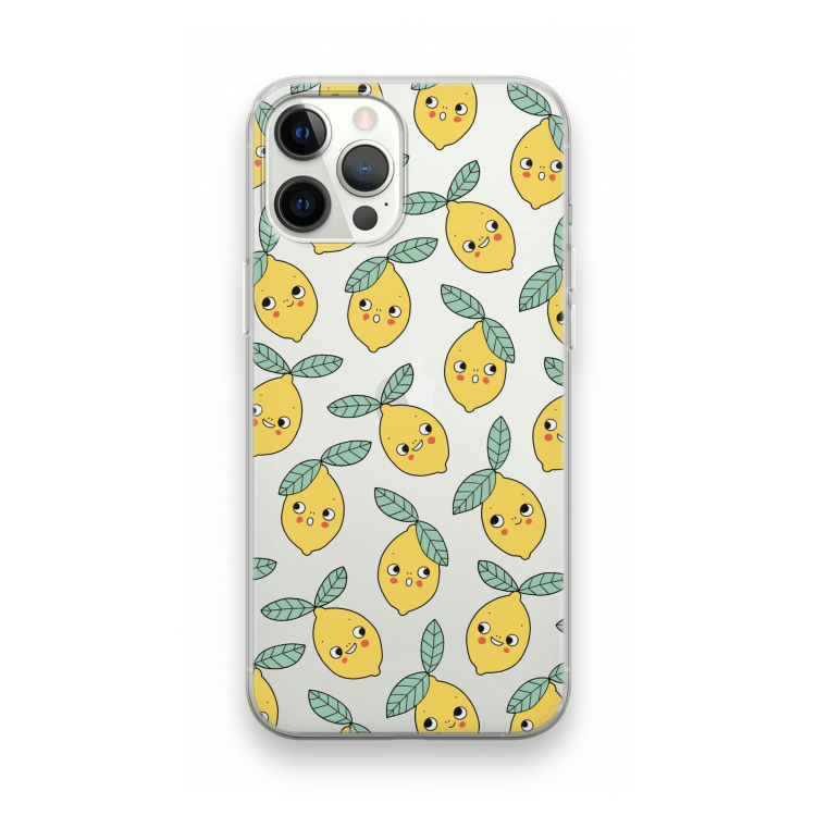 Citroenen: iPhone 12 Pro Transparant Hoesje