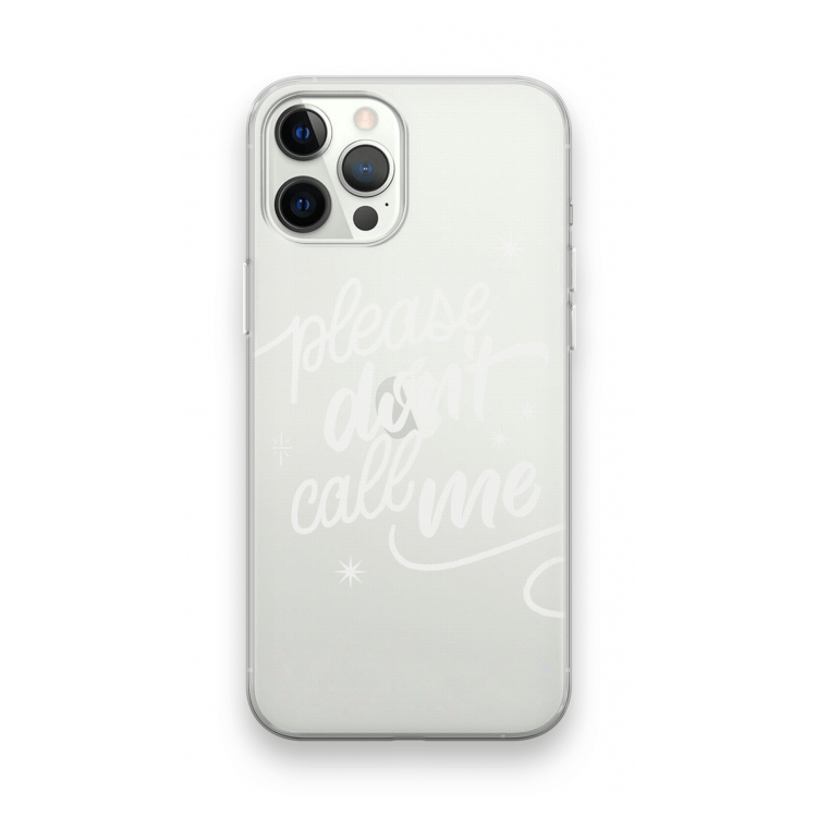 Don't call: iPhone 12 Pro Transparant Hoesje