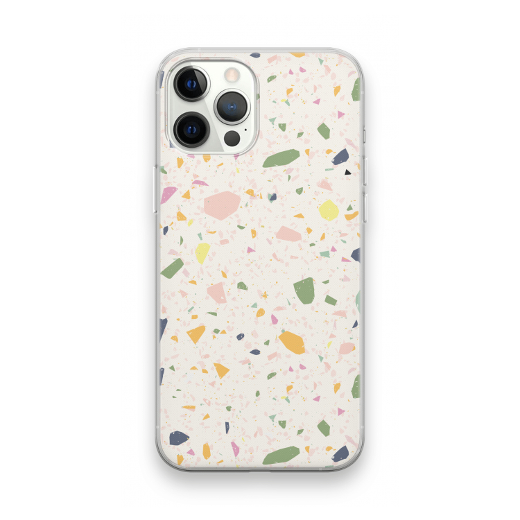 Terrazzo N°21: iPhone 12 Pro Max Transparant Hoesje