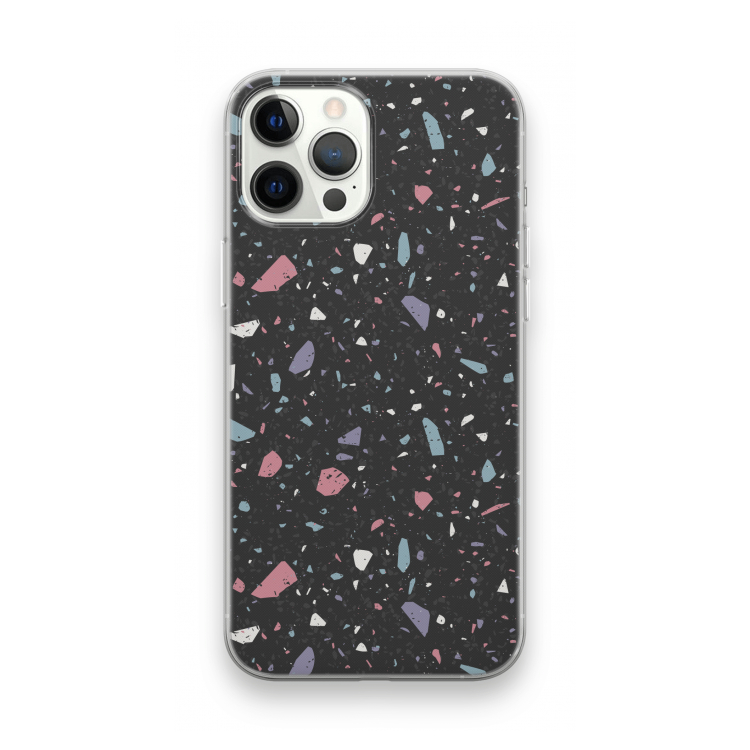 Terrazzo N°16: iPhone 12 Pro Max Transparant Hoesje